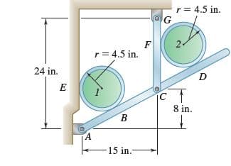 r= 4.5 in.
r= 4.5 in.
24 in.
iC
8 in.
B
15 in.-
