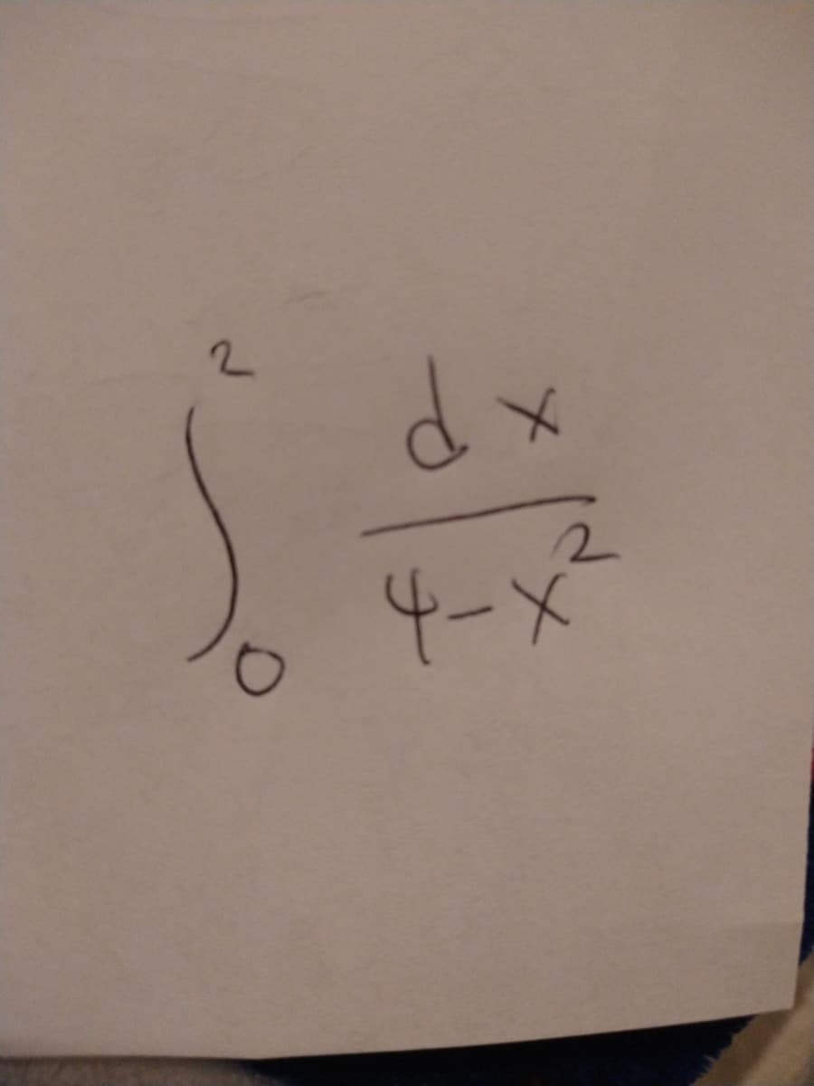 d x
4-x²
