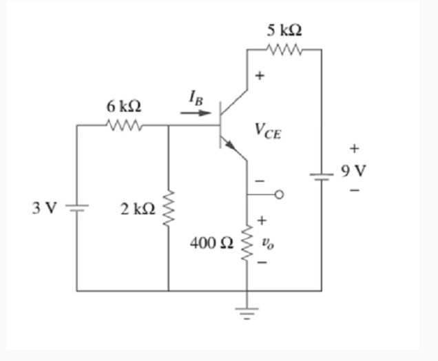 5 k2
IB
6 k2
ww
VCE
9 V
3 V
2 ΚΩ
400 Ω
