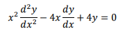 d?y
dy
4x+ 4y = 0
dx
dx?
