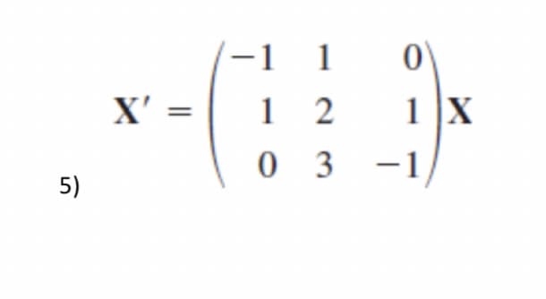 5)
X' =
1
0
12 1 X
03
3-1