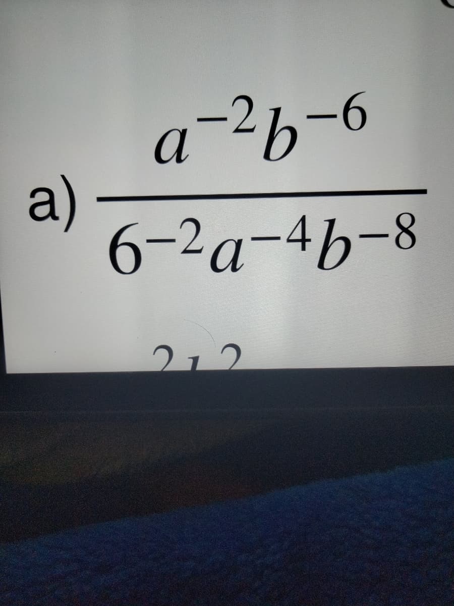 a-26-6
a)
6-2a-4b-8
212
