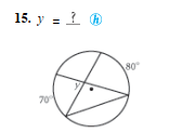 15. y = 1 O
80
70
