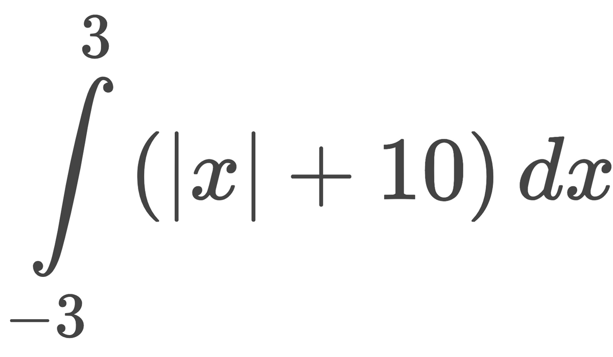 3
(x + 10) dx
-3
