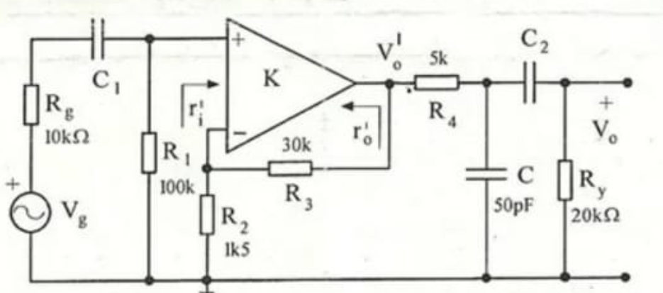 C2
Sk
K
C,
OR.
R4
Vo
10kN
30k
R
c IR,
50PF
C
100k
R,
OR,
20k2
V
Ik5
