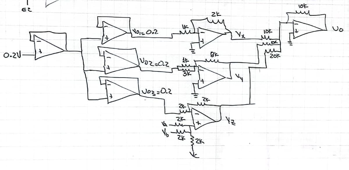 Et
0.21.
V0₁-0,2
|voz=0.2
Joz=0.2
IK
Me
ik
24-
24
2K
w
+
ZK
2K
2k
8k
un
Yz
10k
Mixx
Mw
20k
10k
Vo