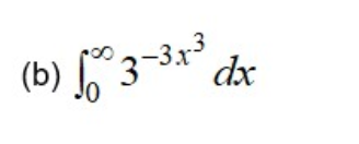 (b) for 3-3x³ dx