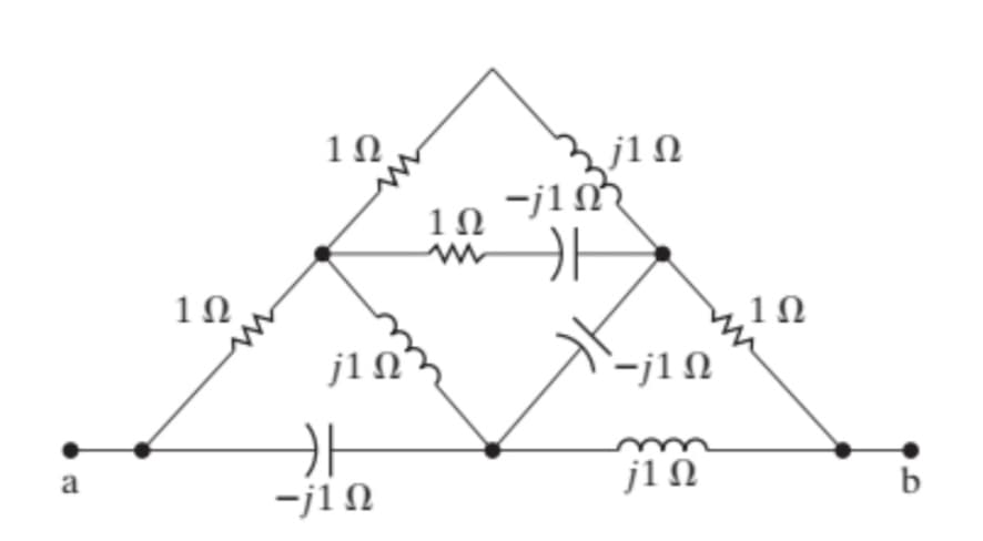 a
1Ω
1Ω
j1 Ω
카
-j1 Ω
1Ω
2j1Ω
-j1Ω3
카
-j1Ω
j1 Ω
1Ω
b