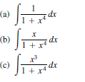 1
dx
1+ x*
(b)
dx
+ x
xp-
1+x*
