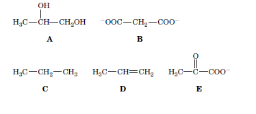 OH
H,C-CH-CH,OH
-ooc-CH,-co-
A
B
H;C-CH2-CH3
H;C-CH=CH,
H,C-C-coo
D
E
