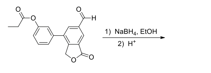 H-
1) NaBH4, EtOH
2) H*
