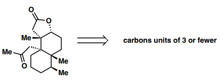 Me
carbons units of 3 or fewer
Me
Me
Me
