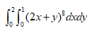 x+y)°dxdy
