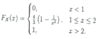 0,
I<1
Fx(z) = { (1-). 1<1<?
1,
ェ>2.
