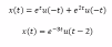 x(t) = e'u(-t) +eltu(-t)
x(t) -e"u(t - 2)
-31
