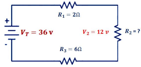 R1 = 20
_Vr = 36 v
V2 = 12 v
R2 = ?
R3 = 60
