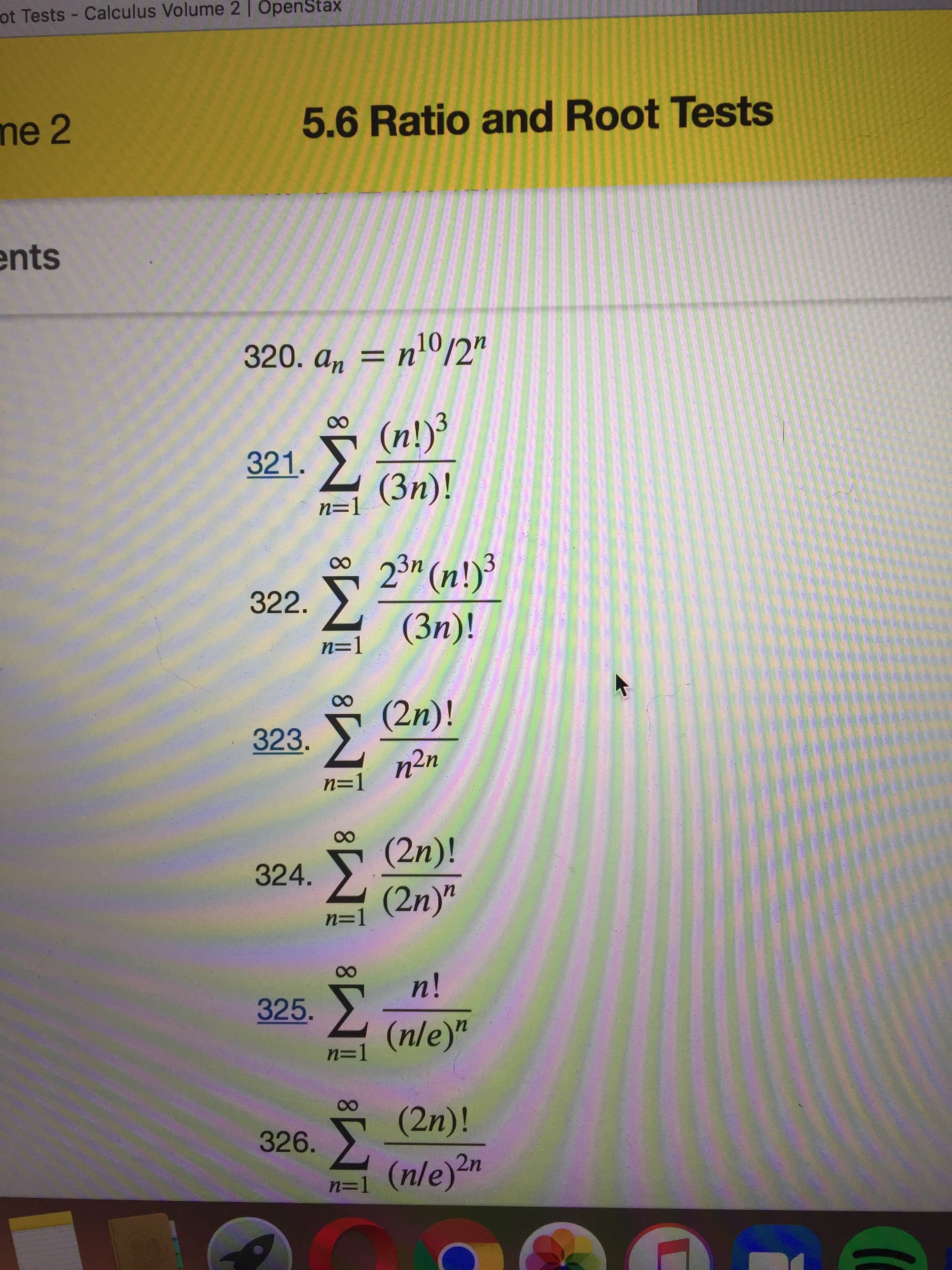 (2n)!
323.
n²n
n=1
8.
