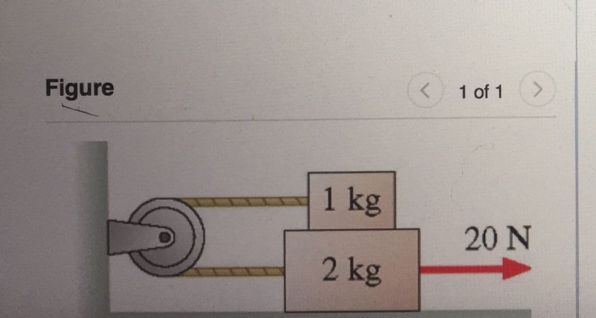 Figure
1 of 1
1 kg
20 N
2 kg
