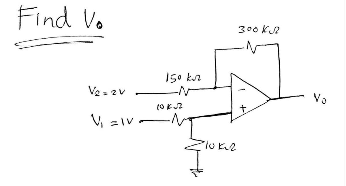 Find Vo
300 K2
Iso kur
Vo
V2 = 2v
PIu KZ
