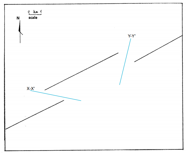 2 km 1
scale
Y-Y'
X-X'
