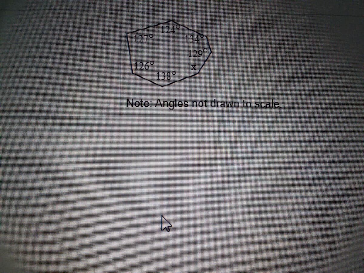 124
127
134
129
1269
138
Note: Angles not drawn to scale.
