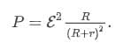 P = 8²
R
(R+r)²