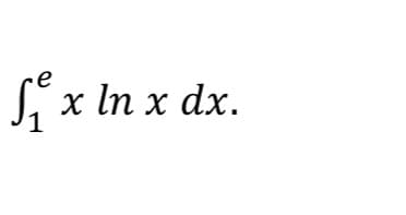 Sx In x dx.
