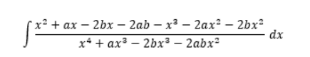 x* + ах — 2bx — 2ab — х3 — 2ах* — 2bx*
dx
х* + аx3 — 2bх3 — 2abx*
