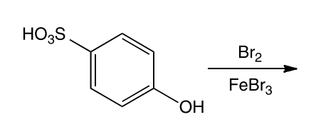 HO3S.
ОН
Br₂
FeBr3