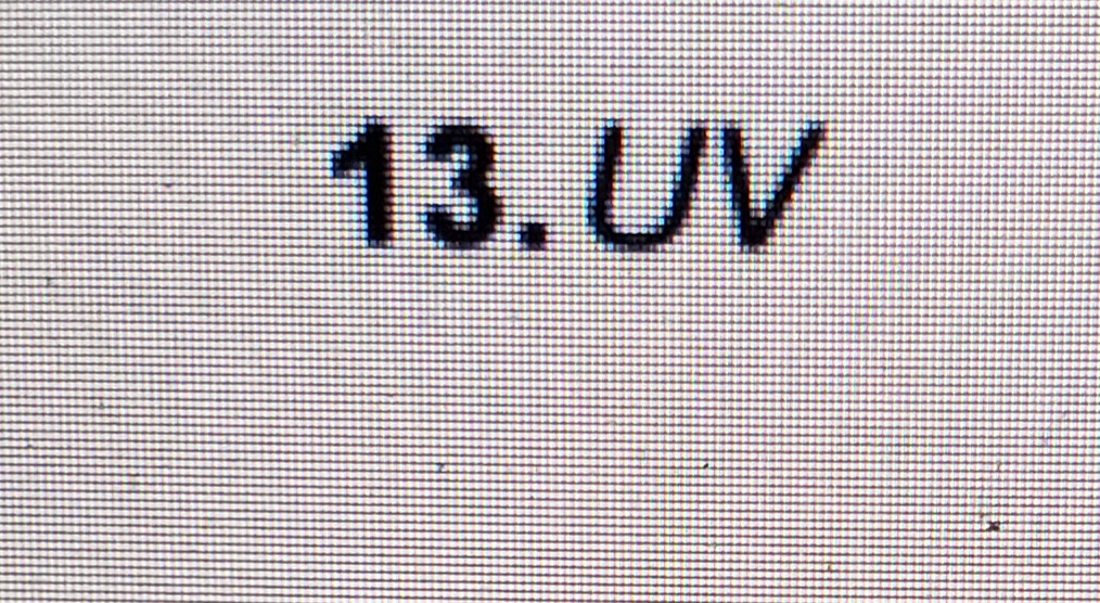 13. UV
