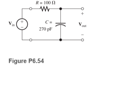 R = 100 N
in
270 pF
Figure P6.54
