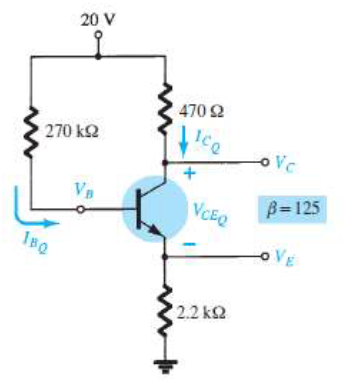 20 V
470 2
270 k2
oVc
VB
VCEQ
B=125
I8Q
oVE
2.2 k2
