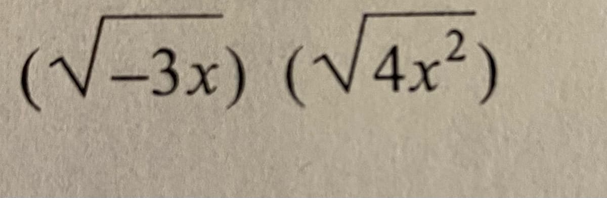 (V-3x) (V4x²)
