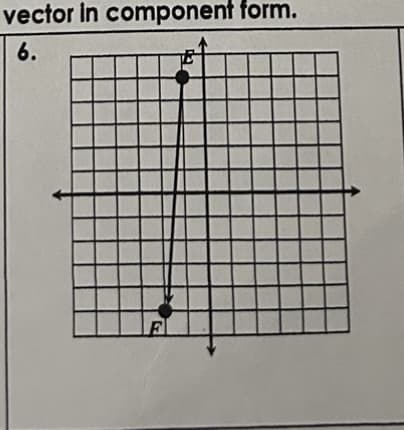 vector in component form.
6.
F