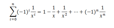 1 1
1--+
+ ...+ (-1)"
(-1)~ !
%3D
i=0
