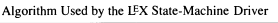 Algorithm Used by the LEX State-Machine Driver
