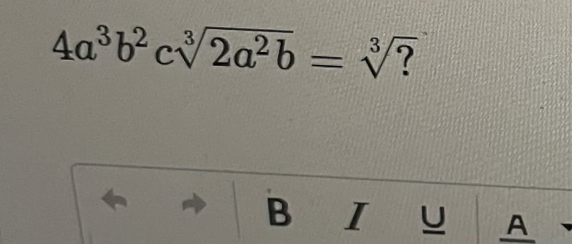 4a bc2a?b = V?
3
В I U
