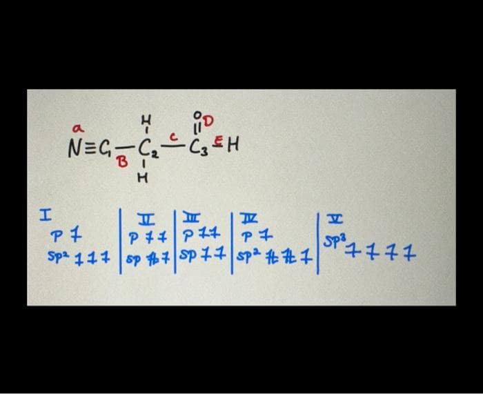 I
a
4
iio
N=C₁ C₂ C₂H
NEG
c
BI
н
H
ㅍ
P14 P11
IZ
H
P1
P
Sp3
Sp² 111 sp #7 SP 11 sp² ##17111
|