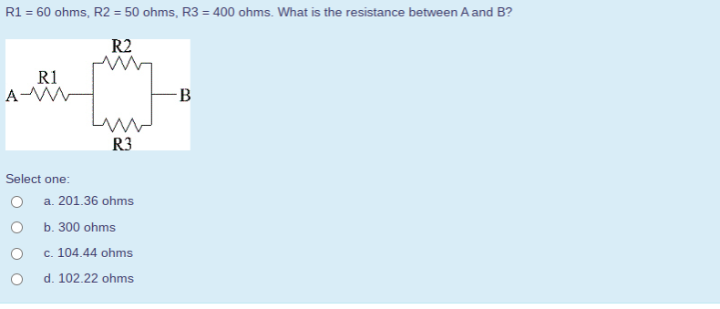 /hat is the resistance between A and B?
