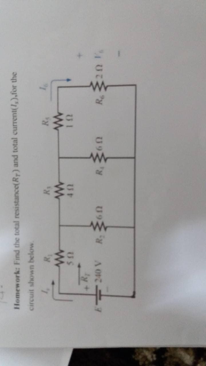 Homework: Find the total resistance(R) and total current(1,),for the
circuit shown below.
R
US
+Ry
A 0
R
R 20
U92
U92
