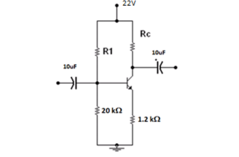 22V
Rc
R1
10uF
10uF
20 k2
1.2 k2
