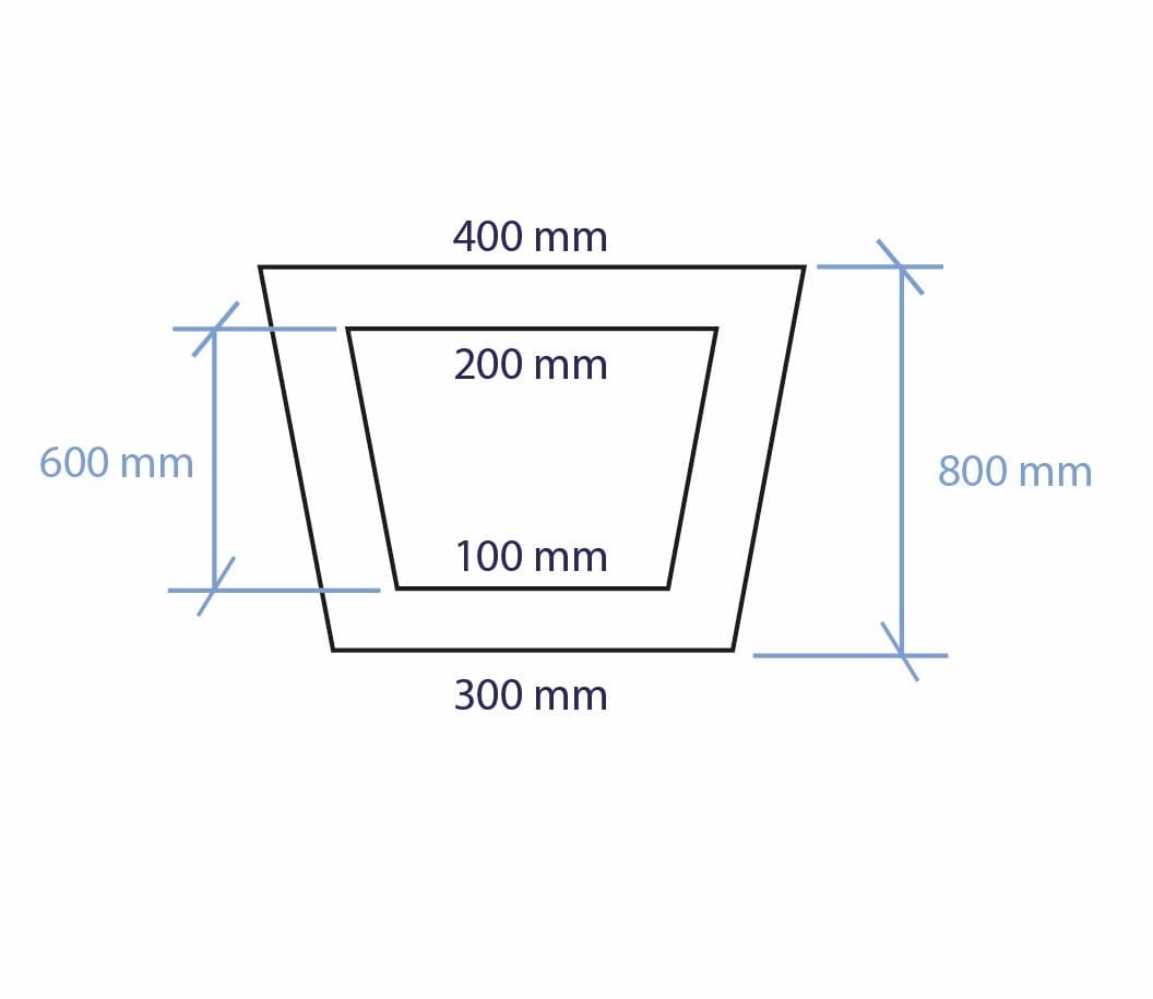 600 mm
400 mm
200 mm
100 mm
300 mm
800 mm