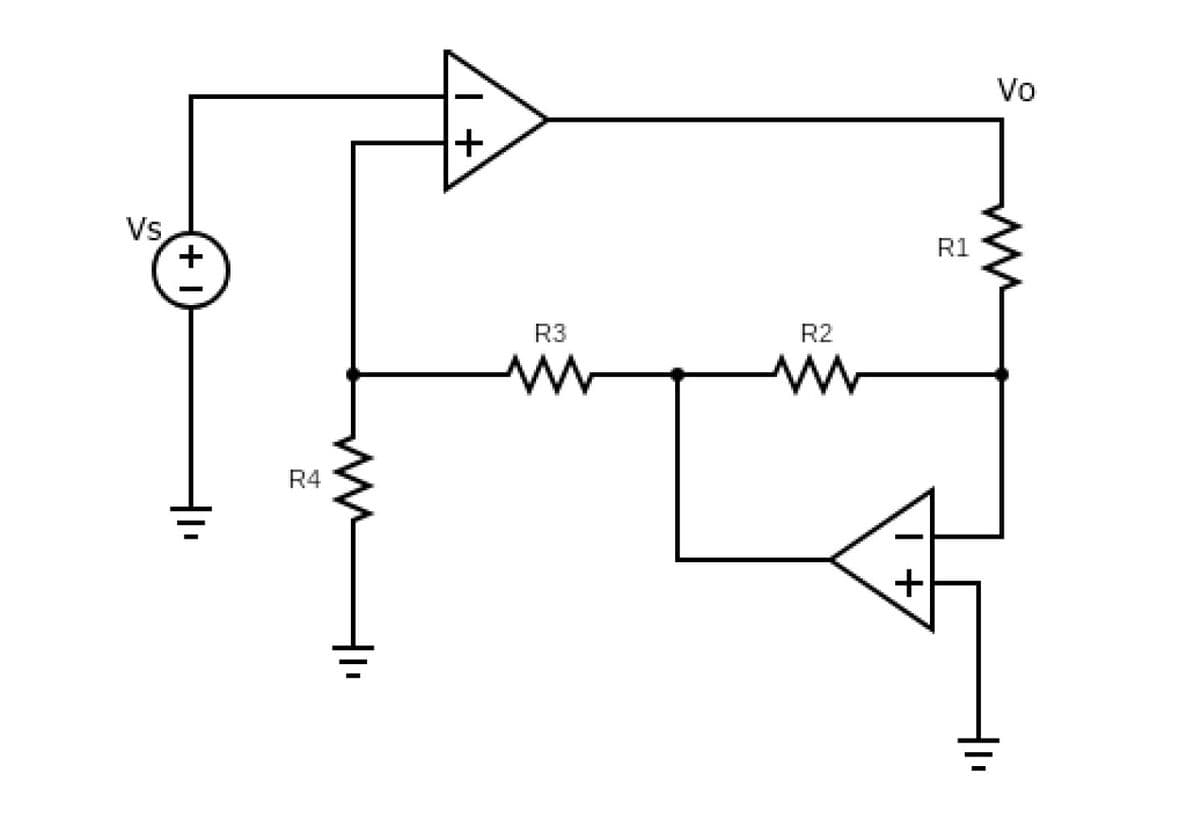 Vo
R1
Vs
R3
R2
R4
+
ww
+
