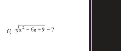 6) vz
- 6x +9 =7
