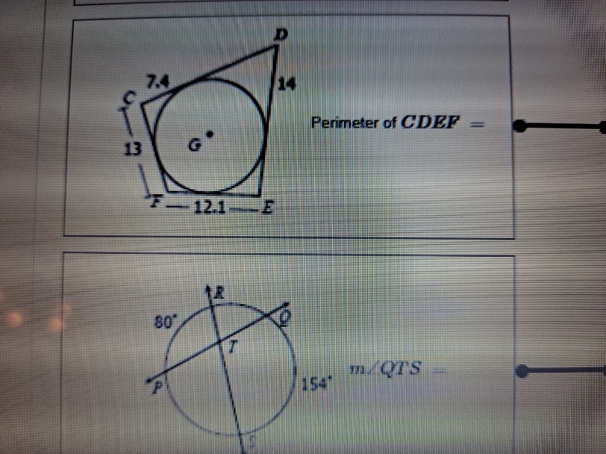 7.4
14
Perimeter of CDEF
13
'F.
12.1
m/QTS
