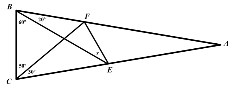 В
F
60°
20°
A
50°
30°
E
C
