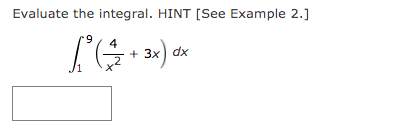 Evaluate the integral. HINT [See Example 2.]
6.
3x) «
+ 3x) dx
