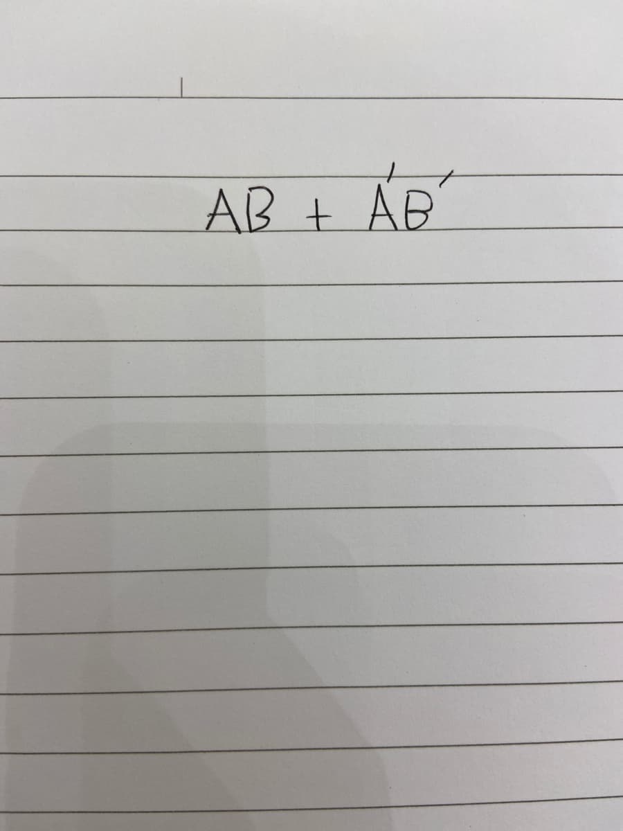 AB + ÁB
