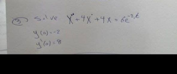 O salve X-4X+4x-6
y (0)--2
Solve
3,
