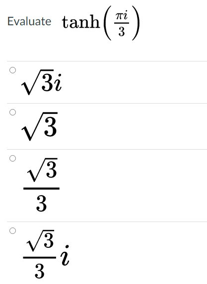 Evaluate tanh
Ti
V3i
V3
V3
3
V3
3
